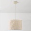Linen pendant lamp Calero in off-white