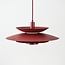 Pendant lamp Alvra in matte burgundy red