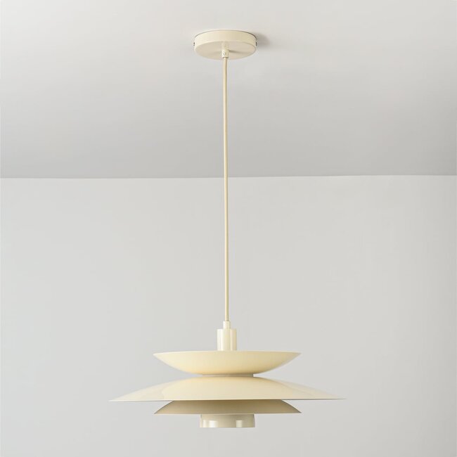 Pendant light Alvra - glossy beige