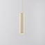 Beige tube pendant lamp Simon for 1-phase track lighting