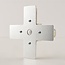X-connector for 1-phase track in beige