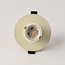 Adjustable recessed spotlight in beige Ø10 cm