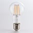 E27 LED filament bulb with daylight sensor 4.5W, clear, 2700K, Ø60