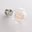 E27 LED filament bulb with daylight sensor 4.5W, clear, 2700K, Ø60