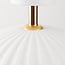 Ceiling light Lysko with ribbed shade - white