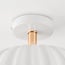 Ceiling light Lysko with ribbed shade - white