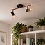 Industrial copper ceiling spotlight, 2-lights - Lincoln