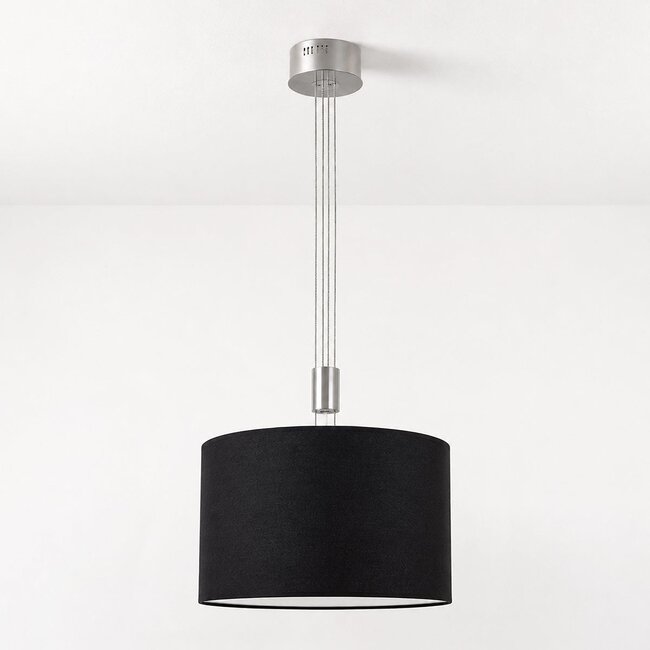 Modern Hazel pendant lamp with 3-step dimmable LEDs - satin nickel