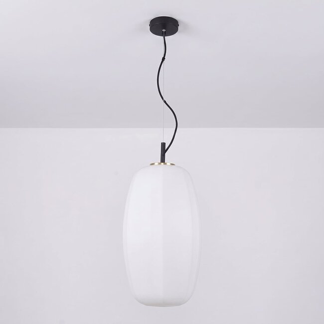 Pendant lamp with White Glass - Kostas