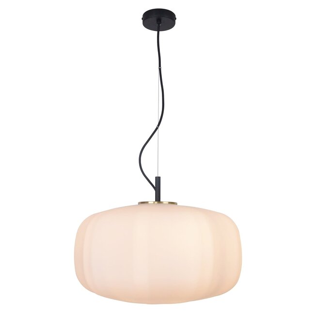 Pendant lamp with white glass - Kozma
