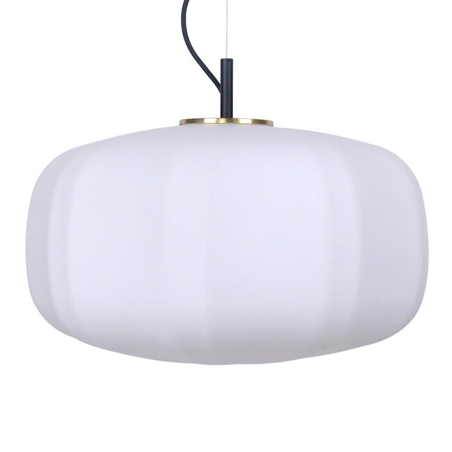 Pendant lamp with white glass - Kozma