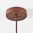 Pendant lamp Veela in pressed paper fibre Ø60 cm, flat ceiling plate