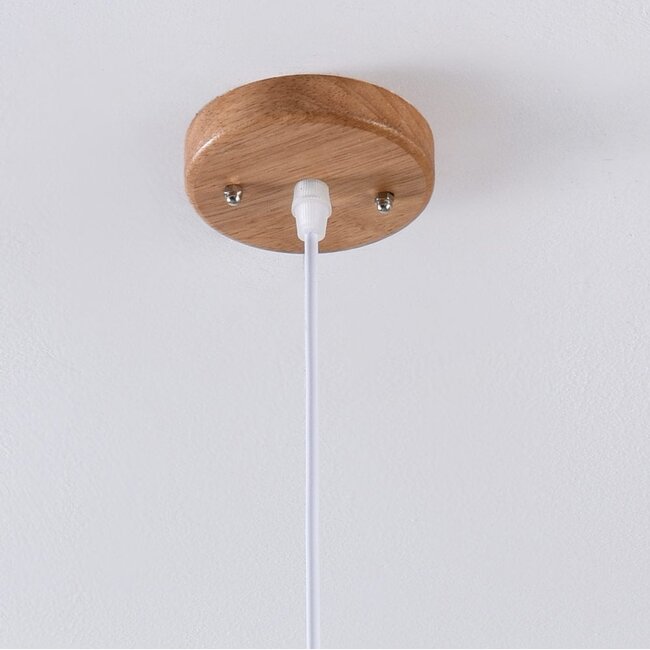 Hanging Lamp Country Style Natural Wood - Hanoi