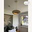 Wabi-Sabi Kawa pendant lamp with sand beige stone effect - 40 x 36 cm