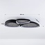 Ceiling lamp Elpisie with integrated LED, 3-step dimmable in black with stone effect