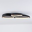 Ceiling lamp Elpisie with integrated LED, 3-step dimmable in black with stone effect