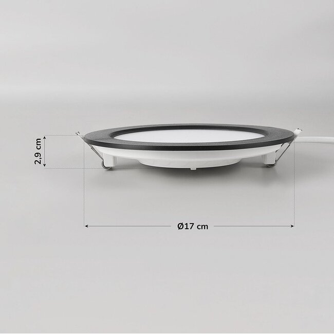 12W round LED downlight with adjustable color temperature - Ø170mm
