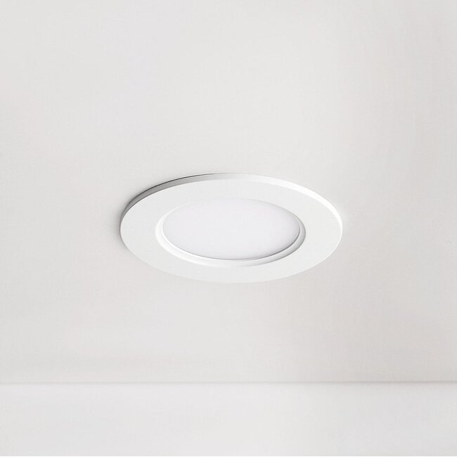 Round LED downlight 6W with adjustable colour temperature - diameter 120 mm