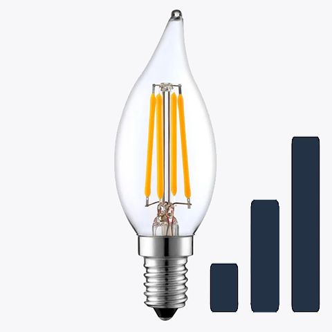 3-step dimmable lamps (E14)