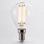 E14 dimmable LED filament bulb G45 with clear glass 4.5W 2700K