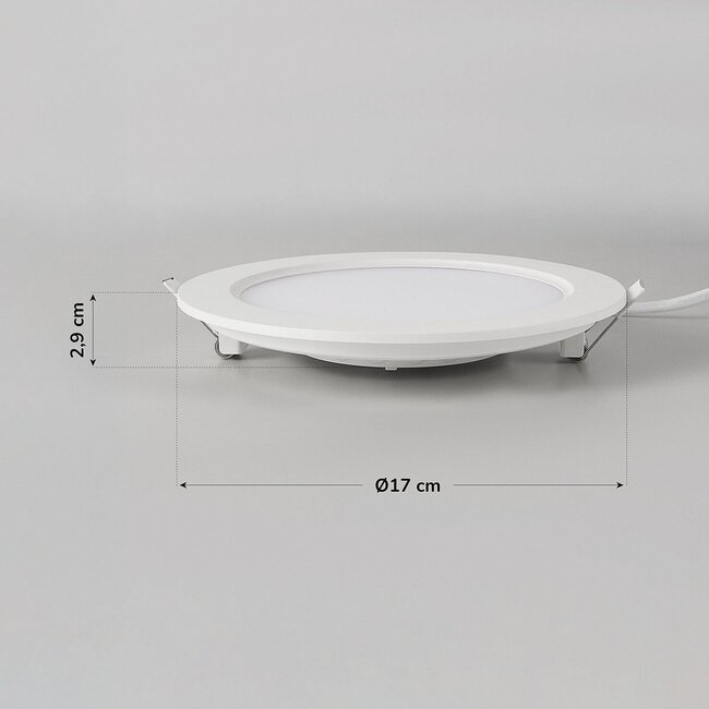 12W round LED downlight with adjustable color temperature - Ø170mm