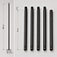 Metal posts for festoon lighting cables and string lights - set of 2