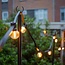 Metal posts for festoon lighting cables and string lights - set of 2