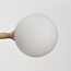 Aster designer pendant light - beige with opal white glass, 6-light