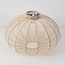 Ceiling lamp Ecruva with light beige fabric shade