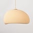 5-light Wabi-Sabi pendant light Klori sand beige stone effect