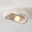 Wabi Sabi ceiling lamp Ishi with stone effect in white