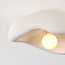 Wabi Sabi ceiling lamp Ishi with stone effect in white