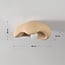 Ceiling light Ishi with stone effect - sand beige