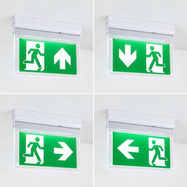 Surface-mounted emergency lighting on swivel OTG-FF