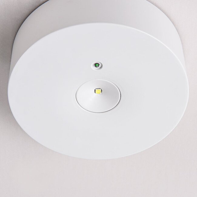 Surface-mounted emergency spotlight with two lenses - LX007
