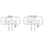 3 watt emergency lighting (OTG-KL) with transparent cover