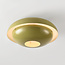Ceiling lamp Ofelia with layered shades in khaki green