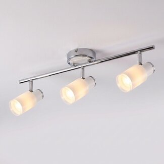 Modern ceiling spotlight silver, 3 lights - Kali (E14 socket)