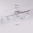 Modern ceiling spotlight silver, 3 lights - Kali (E14 socket)
