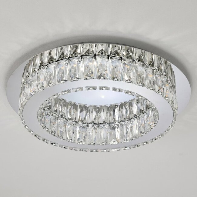 Luxury crystal LED ceiling light, 3-step dimmable - Diamond