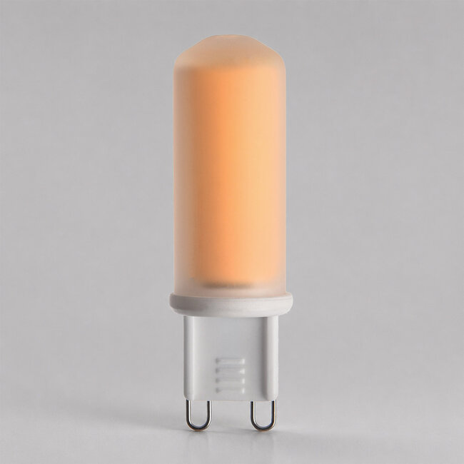 Dimmable G9 LED spotlight, opal white glass, 2700K, 2.2W