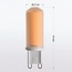 Dimmable G9 LED spotlight, opal white glass, 2700K, 2.2W