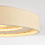 3-step dimmable ceiling light Cercul with Integrated LED and Stone effect - beige