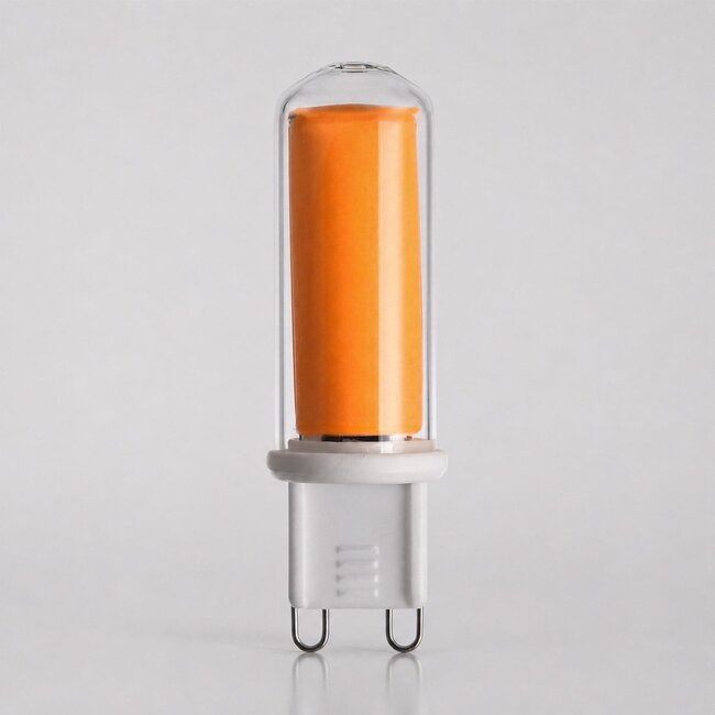 Dimmable G9 LED spotlight, 2.2W, clear glass, 2000K