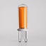 Dimmable G9 LED spotlight, 2.2W, clear glass, 2000K