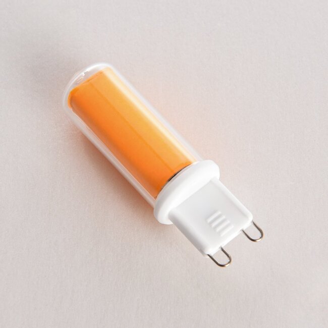 Dimmable G9 LED spotlight, 2.2W, clear glass, 2000K