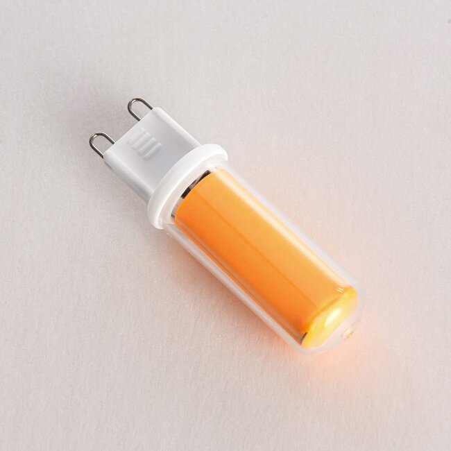 Dimmable G9 LED spotlight, 2.2W, clear glass, 2000K