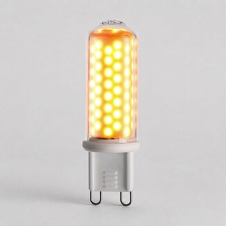 Dimmable G9 LED spotlight, 4.2W, clear glass, 2000K