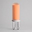 Dimmable G9 LED spotlight, 4.2W, frosted glass, 2000K