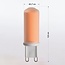 Dimmable G9 LED spotlight, 4.2W, frosted glass, 2000K